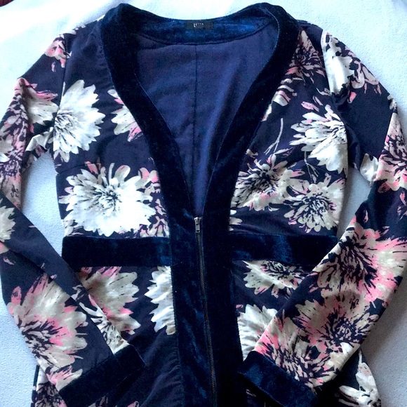 Blue/ floral party dress - Picture 2 of 7